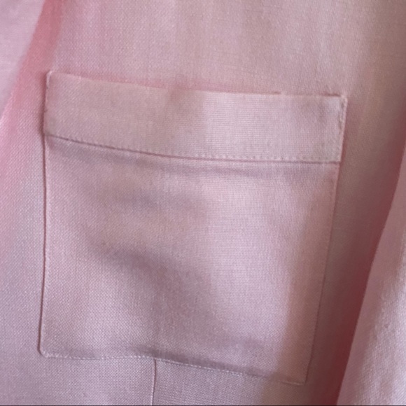 NWOT vintage Peabody House Linen Blazer, Pink - Picture 8 of 16